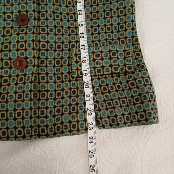 Miss Dorby Womens Geometric Print Button-Up Jacket Size 14 Made In Indonesia - Picture 8 of 11